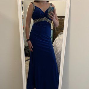 Blush Prom Dress (By Alexia) Royal Blue Size 6